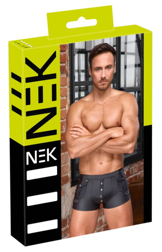 Herren Shorts m. Druckknöpfen & Taschen Mattlook mit Druckknopf-Beutel & aufgesetzen Taschen von NEK günstig kaufen