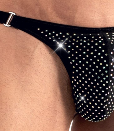 Mens Thong w. Rhinestones