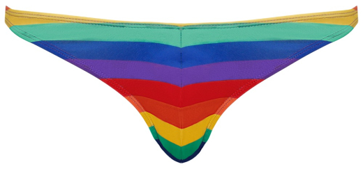 Mens Thong Rainbow multicolor
