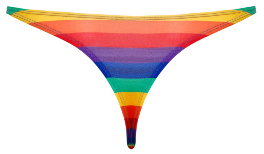 Mens Thong Rainbow multicolor