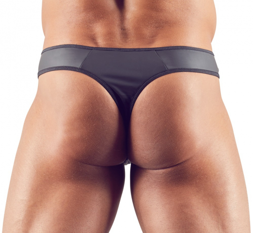 Mens Thong w. Rhinestone Zipper