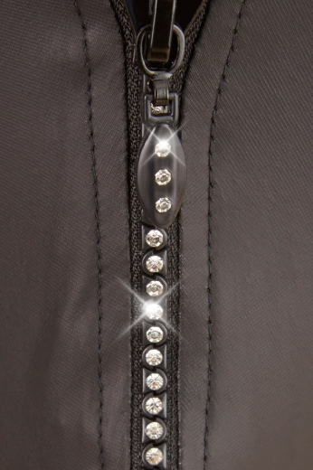 Mens Thong w. Rhinestone Zipper