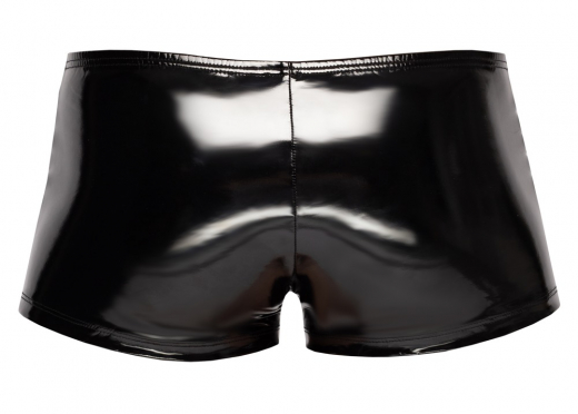 Herren Vinyl Shorts m. Steppungen Biker-Style