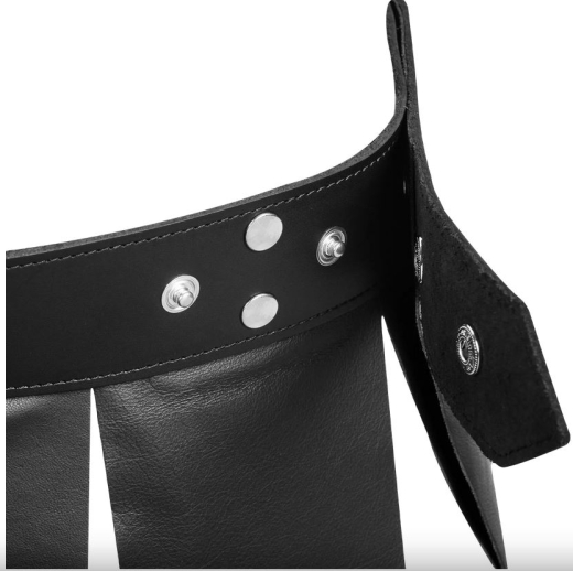 Mens Skirt Leather w. Snaps Gladiator soft Nappa-Leather & sturdy Saddle-Leather Belt Rivets decorated buy cheap
