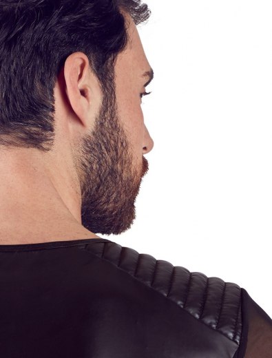 Mens Shirt Mesh & Quilting Matt Gloss