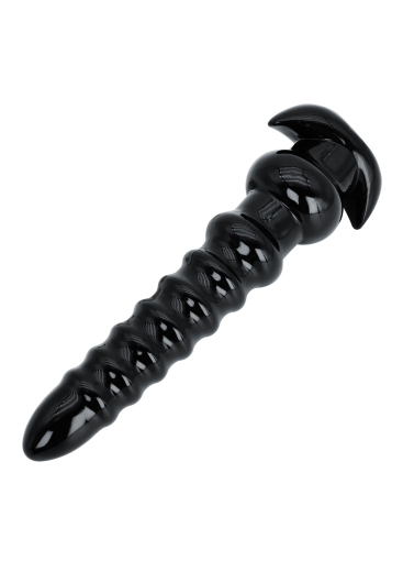 Hidden Desire Extreme Anal Drill XXL ribbed & long Anal-Dildo with ergonomically curved Base 7.5cm Diameter buy cheap