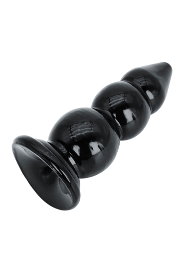 Hidden Desire Extreme Buttplug Balls large mit 3 verschieden grossen Kugeln & starkem Saugfuss 23x8cm aus PVC kaufen