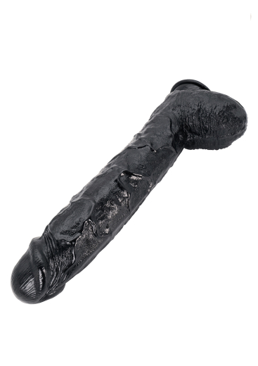 Hidden Desire Extreme Dong & Balls XXL huge veined Penis Dildo with Testicles & Suction Cup PVC 43x8.5cm buy cheap