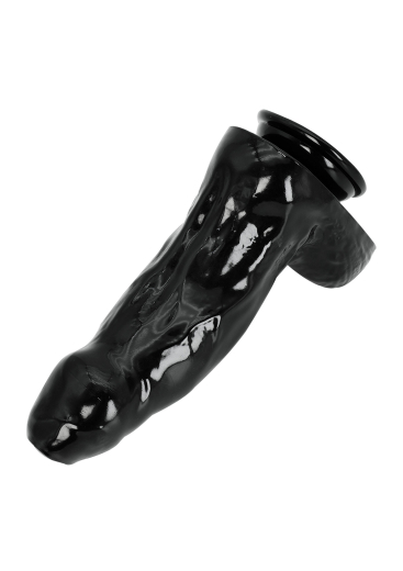 Hidden Desire Extreme Dong Xtra Thick leicht gekrümmter Riesendildo mit Hoden & starkem Saugfuss aus PVC kaufen