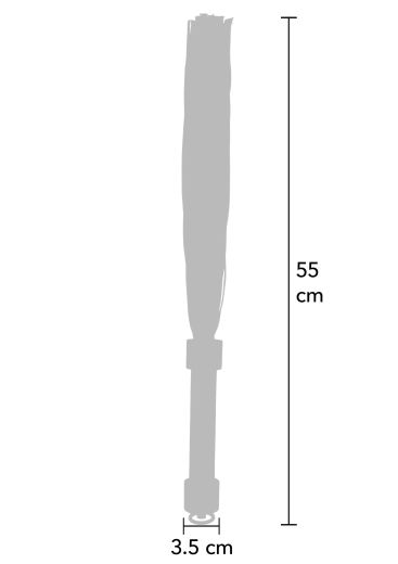 Hidden Desire Lederpeitsche Flogger 55cm mit glatten Lederstriemen & nickelfreier Metallöse günstig kaufen