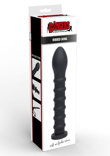 Hidden Desire Silikondildo Rippen Easy-Lock flexibler Dong Vac-U-Lock kompatibel f. Fickmaschinen von HIDDEN DESIRE kaufen