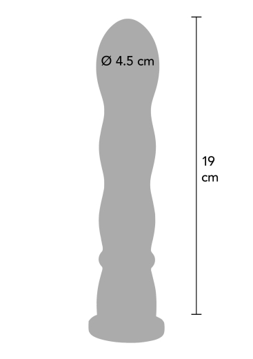 Hidden Desire Silikondildo Wellen Easy-Lock 19x4.5cm flexibler Dong Vac-U-Lock kompatibel von HIDDEN DESIRE kaufen