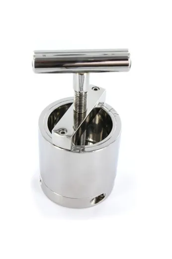 Hoden-Presse Nussknacker Edelstahl CBT Tortur Sextoy 1.75kg mit Drehgriff einstellbar von BLACK LABEL kaufen