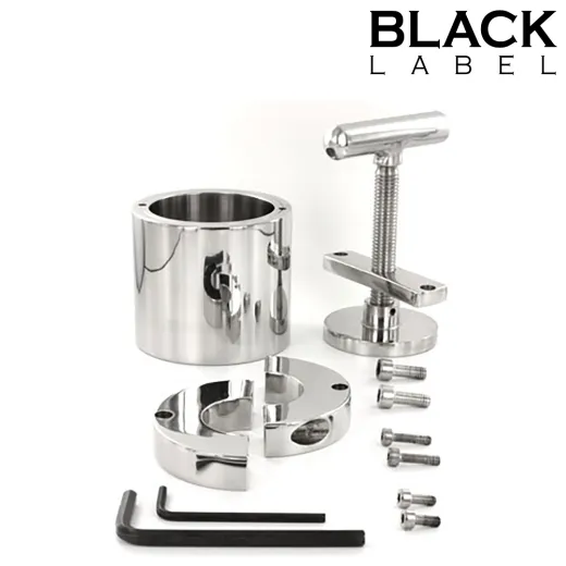 Hoden-Presse Nussknacker Edelstahl massives schweres CBT Tortur Sextoy 1.75kg mit Drehgriff einstellbar günstig kaufen