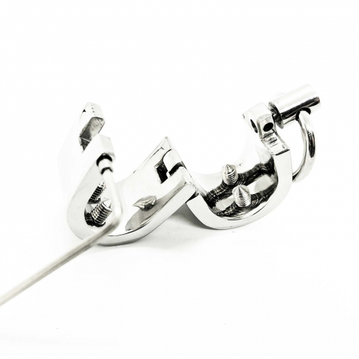 Hodenfessel m. Dornen & Scharnier Edelstahl