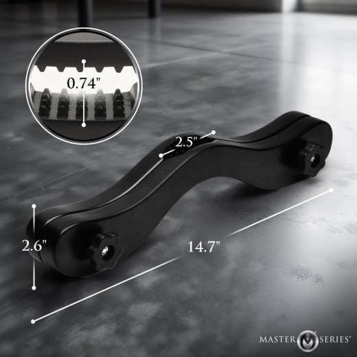 Scrotum Pillory Testicle Restraint Spiked Wooden Humbler with rounded Spike-Rows by MASTER SERIES buy cheap