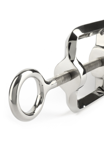 Hodenpresse Schraubzwinge m. Dornen Edelstahl m. Stellschraube exakt einstellbar von MR STEEL kaufen