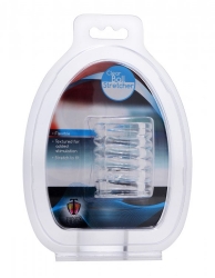 Hodenstrecker dehnbar Spiral Ball Stretcher transparent weiches TPE Kunstgummi sanft & flexibel von TRINITY VIBES kaufen