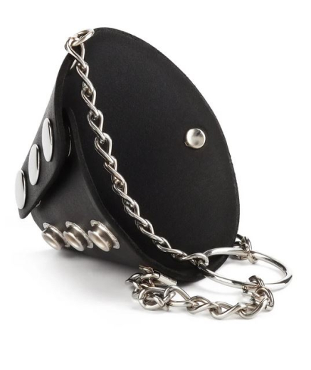 Hodenstrecker Fallschirm Kunstleder 2-fach verstellbar per Druckknöpfe Ring zum anhängen von Gewichten günstig kaufen