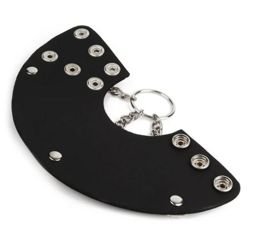 Hodenstrecker Fallschirm Kunstleder 2-fach verstellbarm. Ring zum anhängen von Gewichten von MR STEEL kaufen