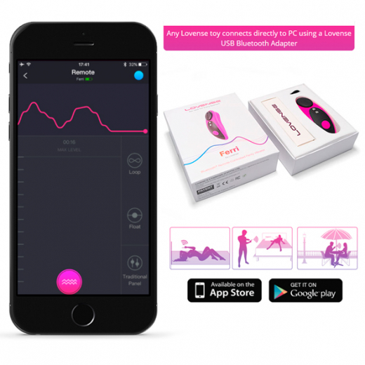 Höschenvibrator m. App-Steuerung Lovense Ferry extrem starke Vibrationen unbegrenzte Vibro-Muster günstig