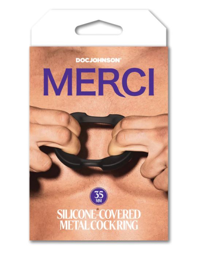 Hybrid Cockring Stahl & Silikon 35mm dehnbar m. Edelstahl-Kern & weichem Silikonüberzug von DOC JOHNSON kaufen