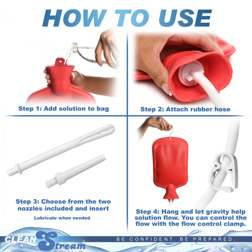 Kit de douche intime Clean Stream Water Bottle Cleansing-Kit