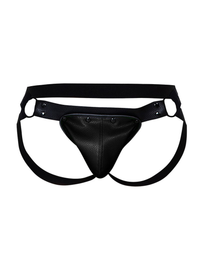 JOCKSTR4P by C4M Jock Snap schwarz elastische Riemen abnehmbarer Frontbeutel & O-Ringe von CUT4MEN günstig kaufen
