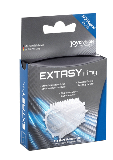 JoyDivision EXTASYring genoppt Silikon transparent dehnbarer Pensiring auch für Lovetoy-Tuning von JOYDIVISION kaufen