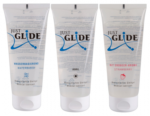 Just Glide Lubricants-Set water-based 3x 200ml