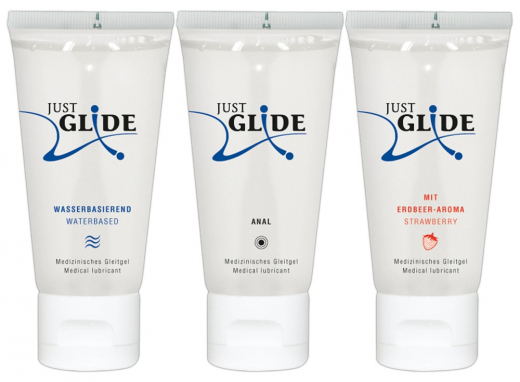 Just Glide Lubricants-Set water-based 3x 50ml