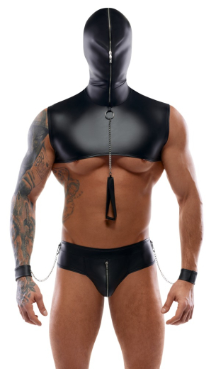 Hoodie-Top Thong Wrist Cuffs & Leash Mattlook