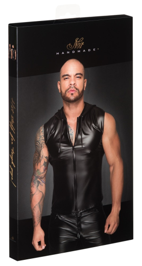 Hoodie w. 2-Way Zipper Wetlook