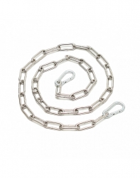 Kette Stahl geschweisst 1 Meter & 2 Schnapphaken