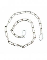 Kette Stahl geschweisst 1 Meter & 2 Schnapphaken