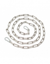 Kette Stahl geschweisst 2 Meter & 2 Schnapphaken