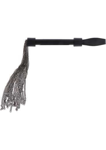 Fouet Flogger avec poignée en cuir
