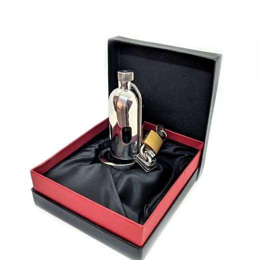 Chastity Penis-Cage w. Thorns & Dilator Stainless Steel