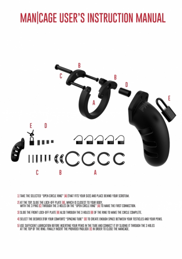 Chastity Penis Cage Mancage 21 Silicone large