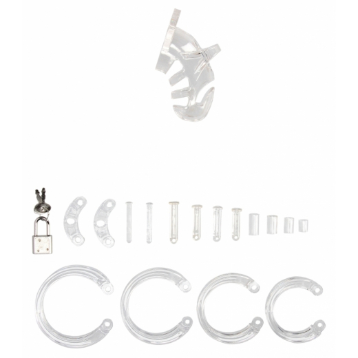 Keuschheits-Peniskäfig Mancage 25 transparent einstellbare Polycarbonet Penisschelle von MANCAGE günstig kaufen