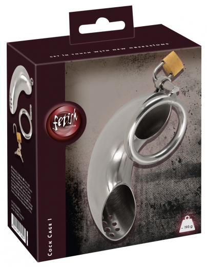 Keuschheitskäfig gekrümmt Cock Cage 1 Edelstahl