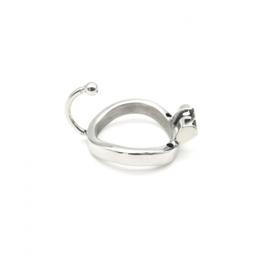 Keuschheitskäfig m. Hodenbügel & integriertem Schloss 40mm