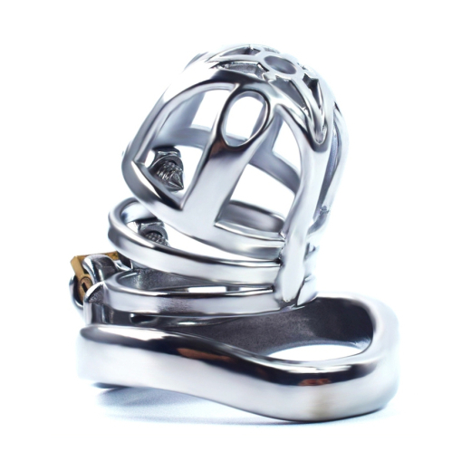 Keuschheitskäfig m. integriertem Schloss Double Pik 45mm