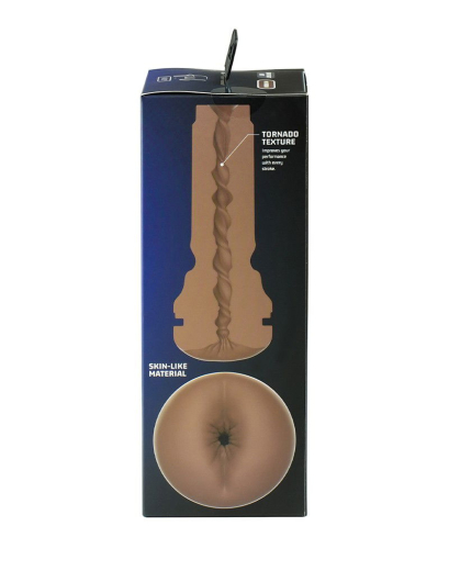 Kiiroo Feel Masturbator Anus extra tight brown textured life-like TPE Sleeve fits to interactive KEON Stroker by KIIROO buy
