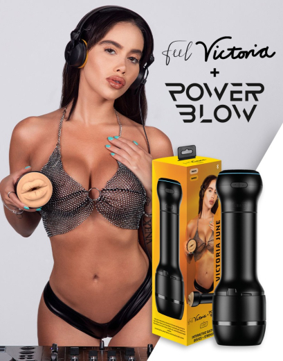 Kiiroo FeelStars Masturbator Victoria June Mouth & Power-Blow