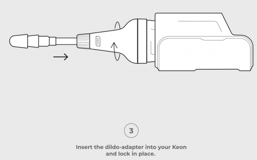 Kiiroo Keon Masturbator Dildo Adapter
