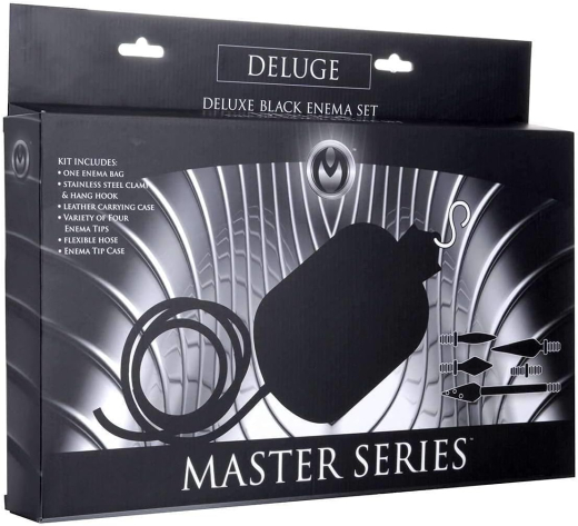 Klistier-Set Deluge Deluxe Enema Set mit 4 Düsenaufsätzen Absperrventil & S-Haken von MASTER SERIES günstig kaufen