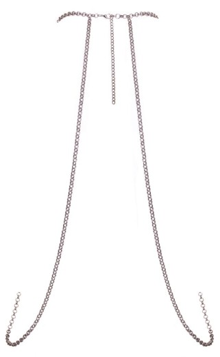 Körperkette m. Schmuckstein mit Schmuckketten im Nacken mit Karabinerverschluss günstig kaufen