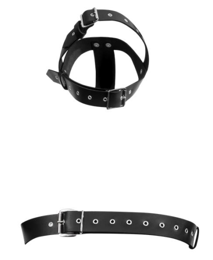 Kopfgeschirr m. Brustriemen Fixation Harness Leder fixiert den Kopf nach hinten von RIMBA günstig kaufen