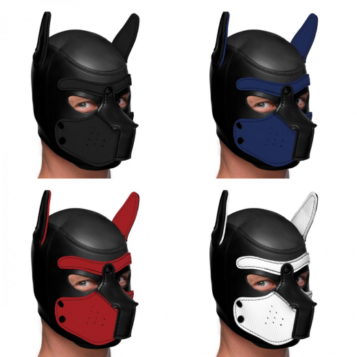 Kopfhaube Hund Neopren Puppy Hood schwarz